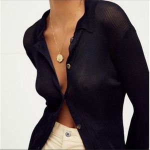 Free People h2o polo in black